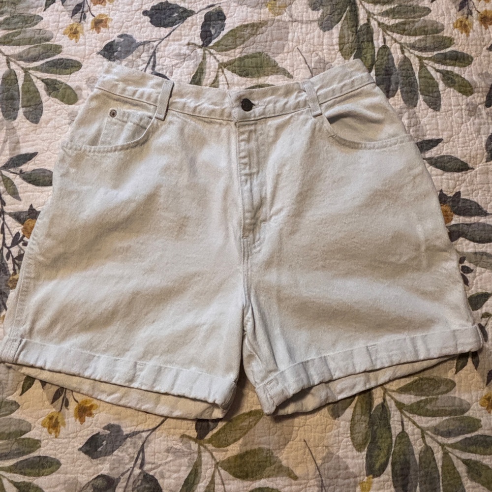 Gitano White High-Waist Women’s Vintage Denim Shorts